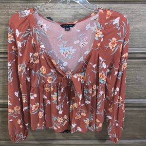 American Eagle peplum top.